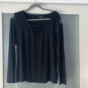 rock & republic black tee